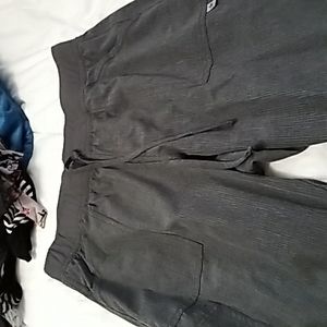 Scrub star gray pinstriped scrub bottos